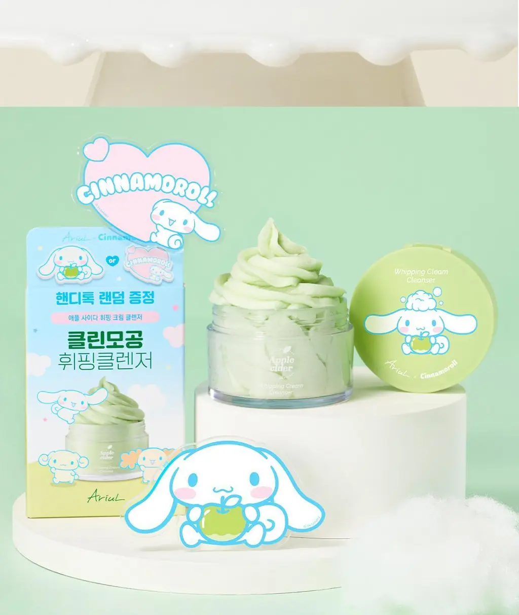 [시나모롤 핸디톡증정] 아리얼 애플사이다 휘핑 크림 클렌저 100ml 기획 상세페이지 12